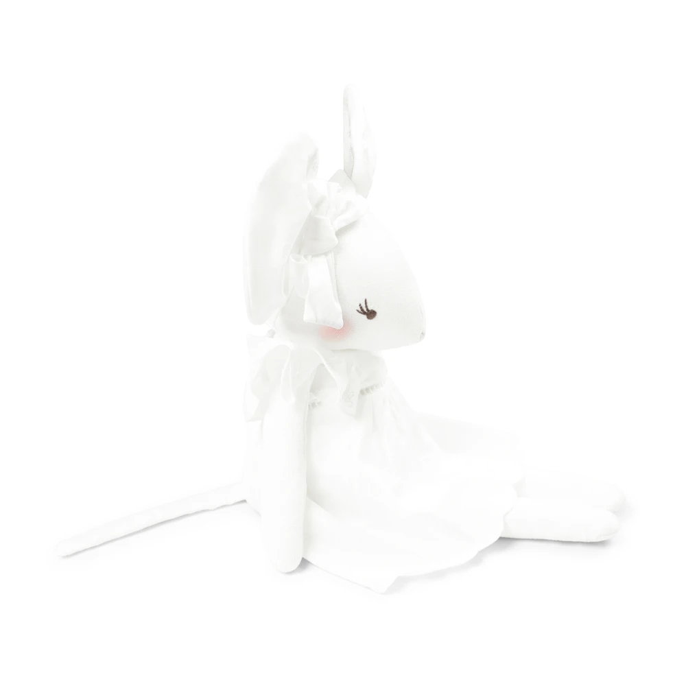 Chloé Witte Muis Doudou voor Kinderen White Unisex
