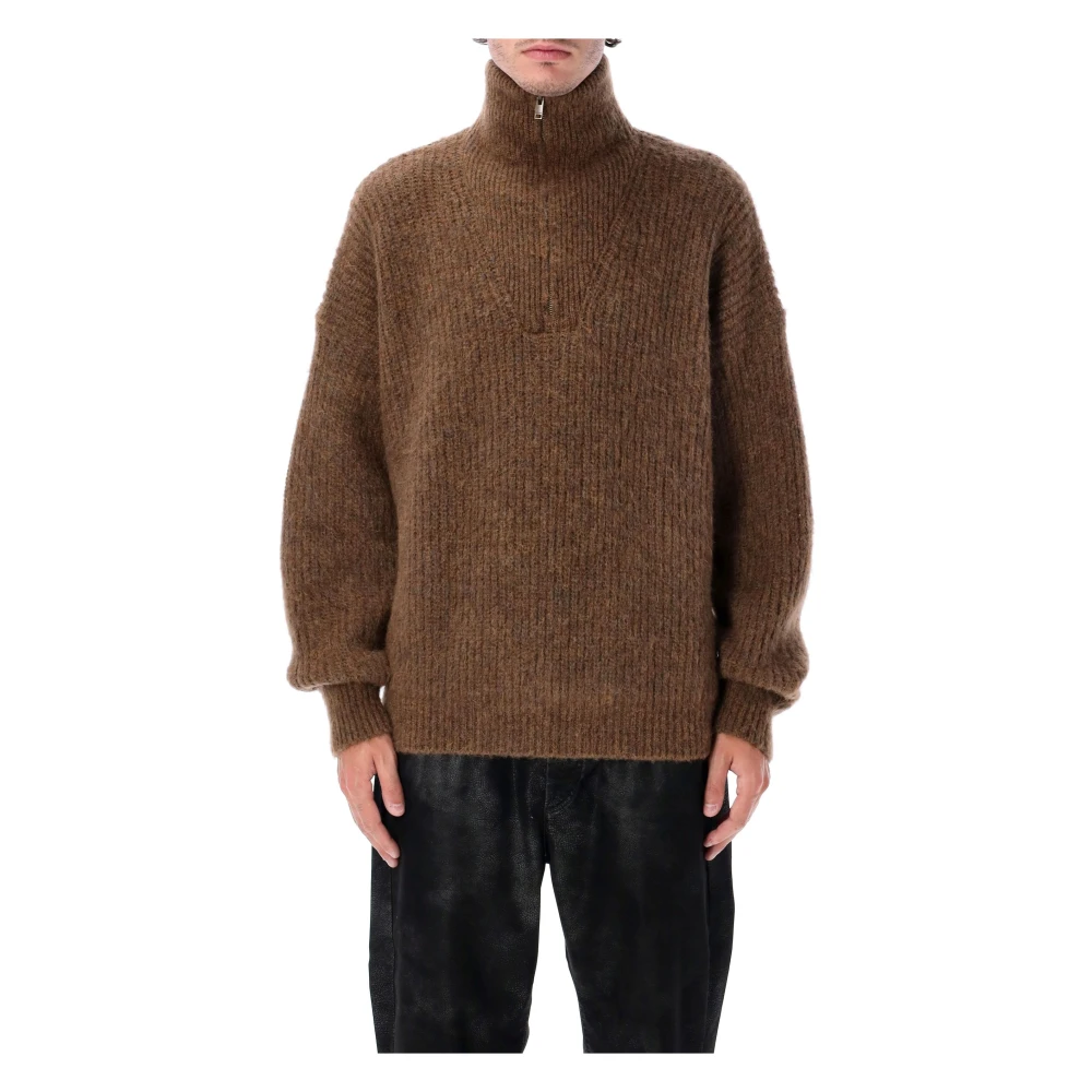 Isabel Marant Men's Brown Turtlenecks, Xl, Knitwear Jumper Aw25