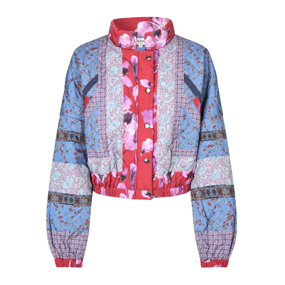 Lollys Laundry Gewatteerde jas met opgeblazen mouwen Multicolor Dames