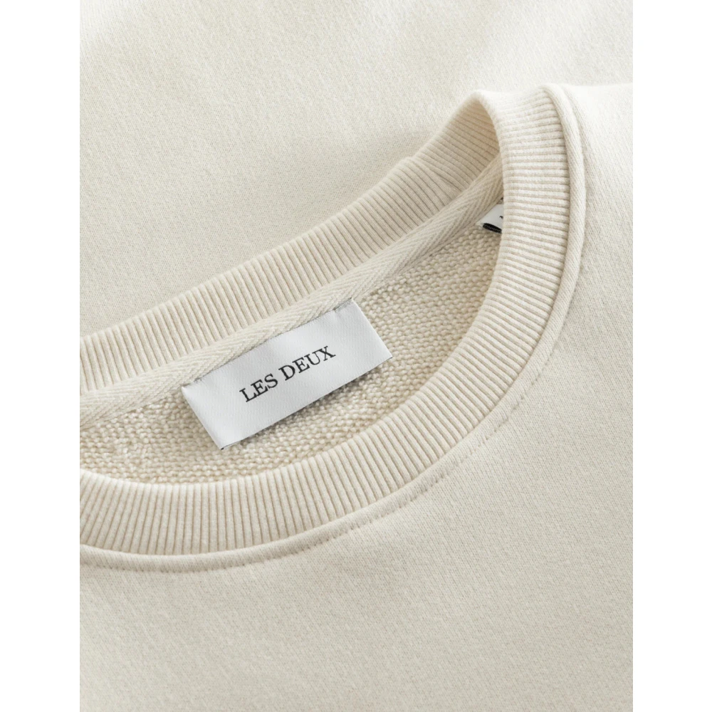 Les Deux Katoenen Crewneck Sweatshirt met Screen Print Beige Heren