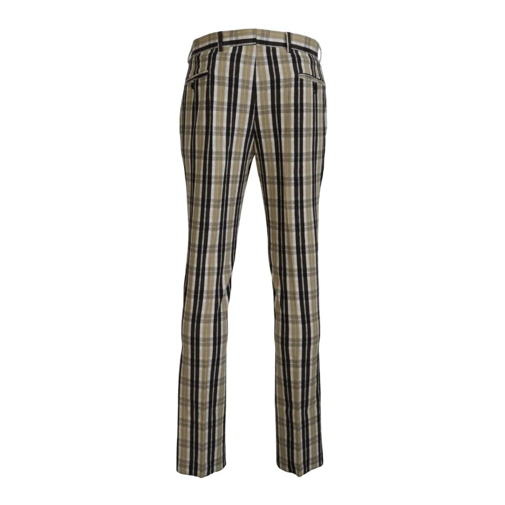 Bencivenga Multicolor Geruite Katoenen Broek Multicolor Heren