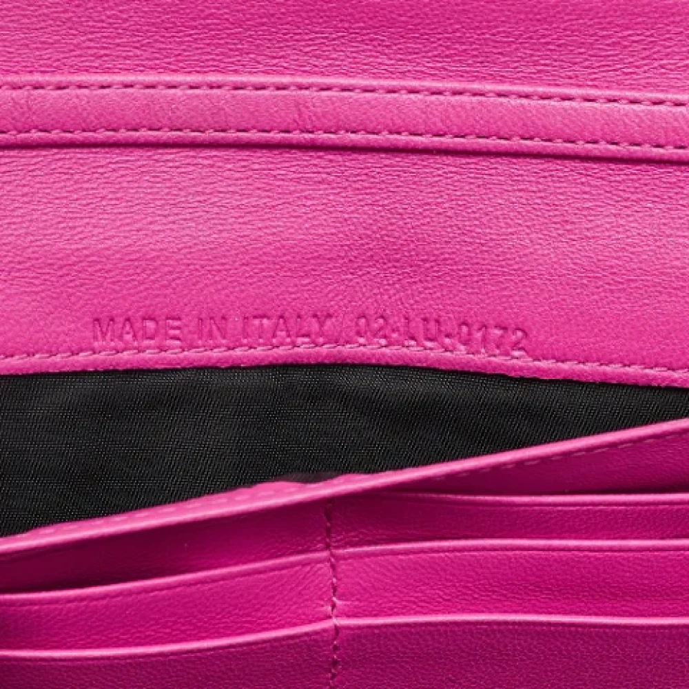 Dior Vintage Pre-owned Leather wallets Pink Dames