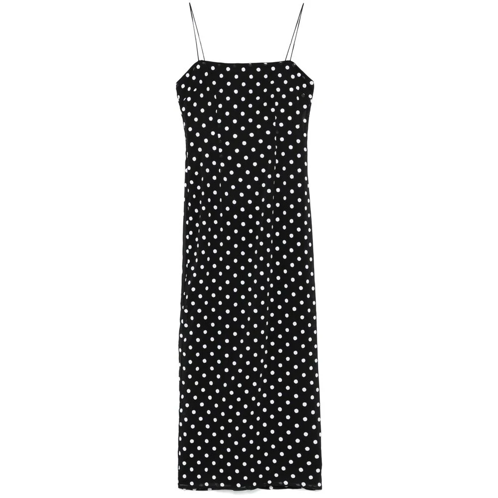 Rotate Birger Christensen Zwarte Chiffon Pailletten Jurk Black Dames
