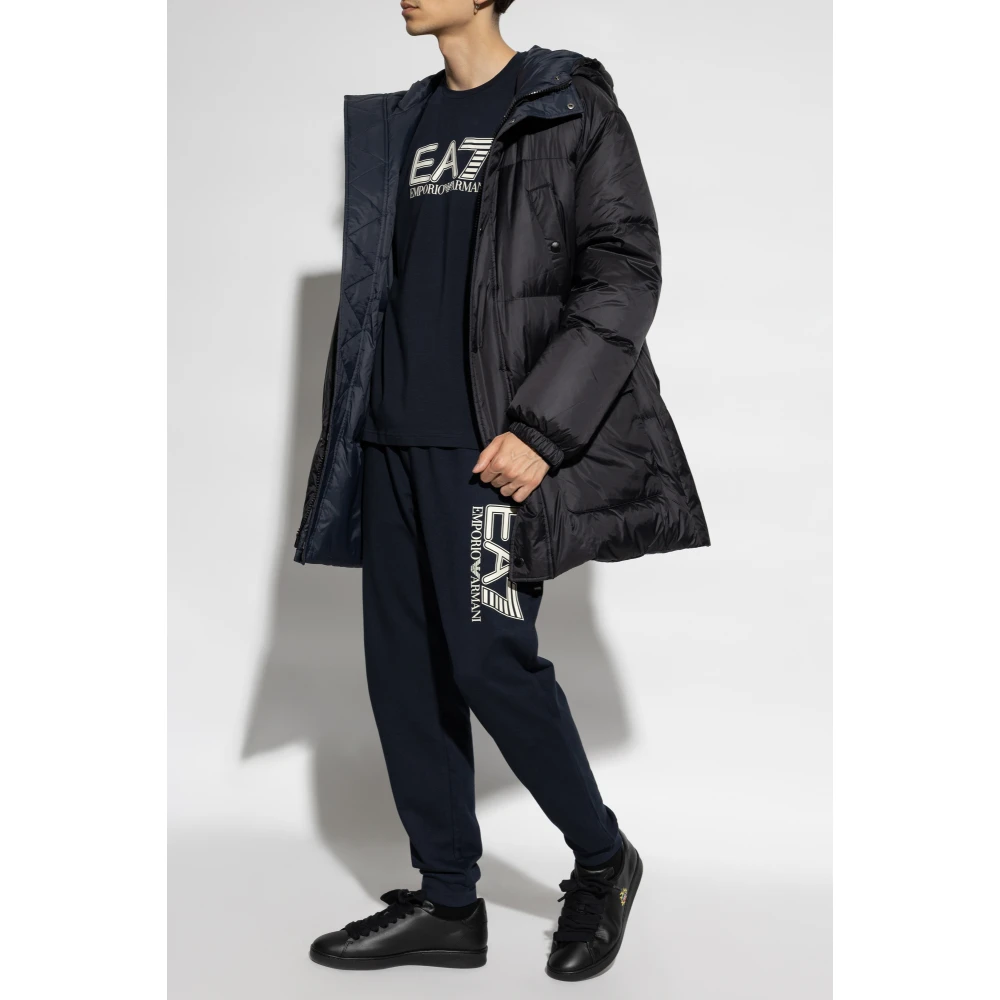 Yves Salomon Omkeerbare jas met capuchon Black Heren