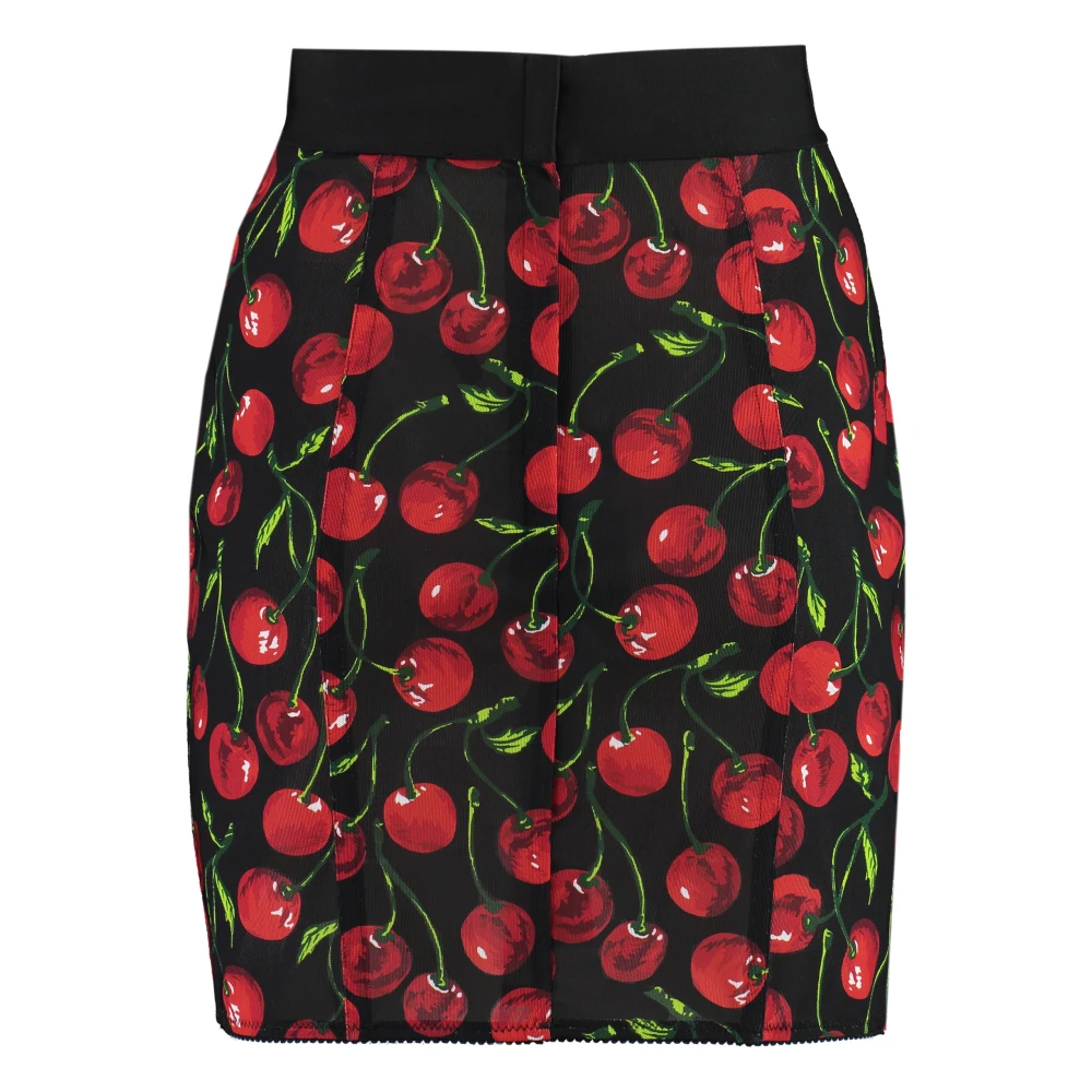 Dolce & Gabbana Cherry Print Mini Rok Multicolor Dames