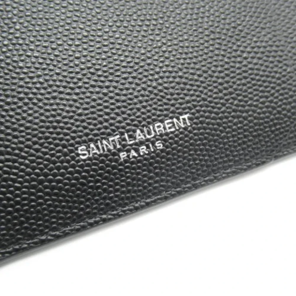 Saint Laurent Vintage Pre-owned Leather wallets Black Dames