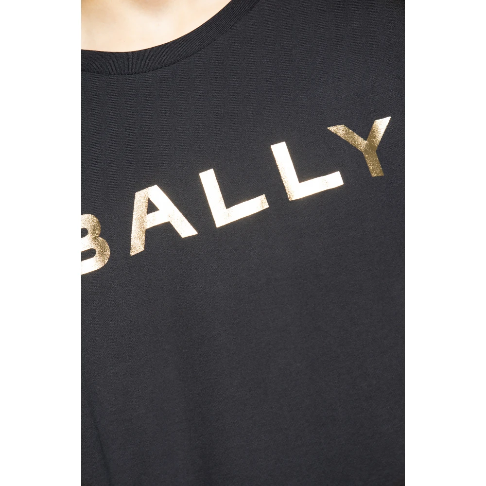 Bally T-shirt met korte mouwen en logo-opdruk Black Heren