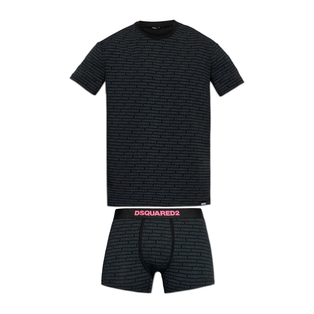 Dsquared2 Uomo Nero Mutande, 2XL, New,