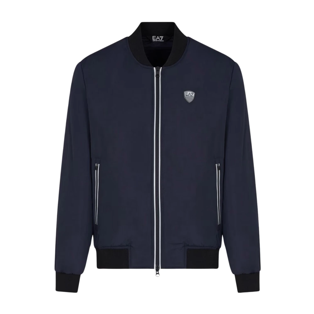Emporio Armani EA7 Navy Blauwe Bomberjack Buitenkleding Blue Heren
