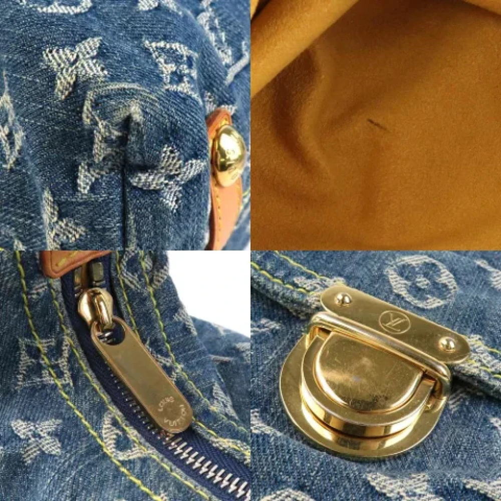 Louis Vuitton Vintage Pre-owned Denim louis-vuitton-bags Blue Dames