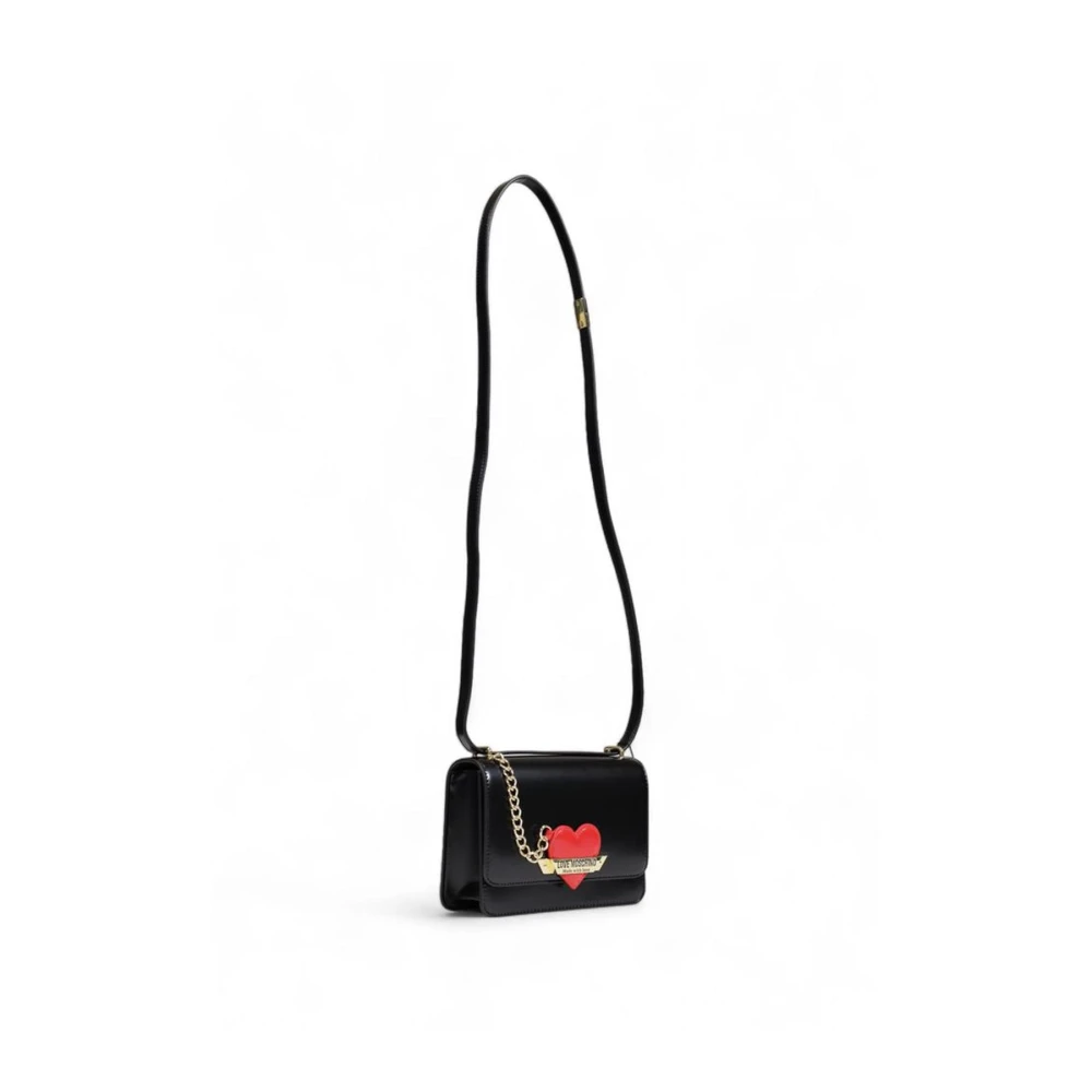 Love Moschino Stijlvolle Polyethyleen Handtas Dames Collectie Black Dames