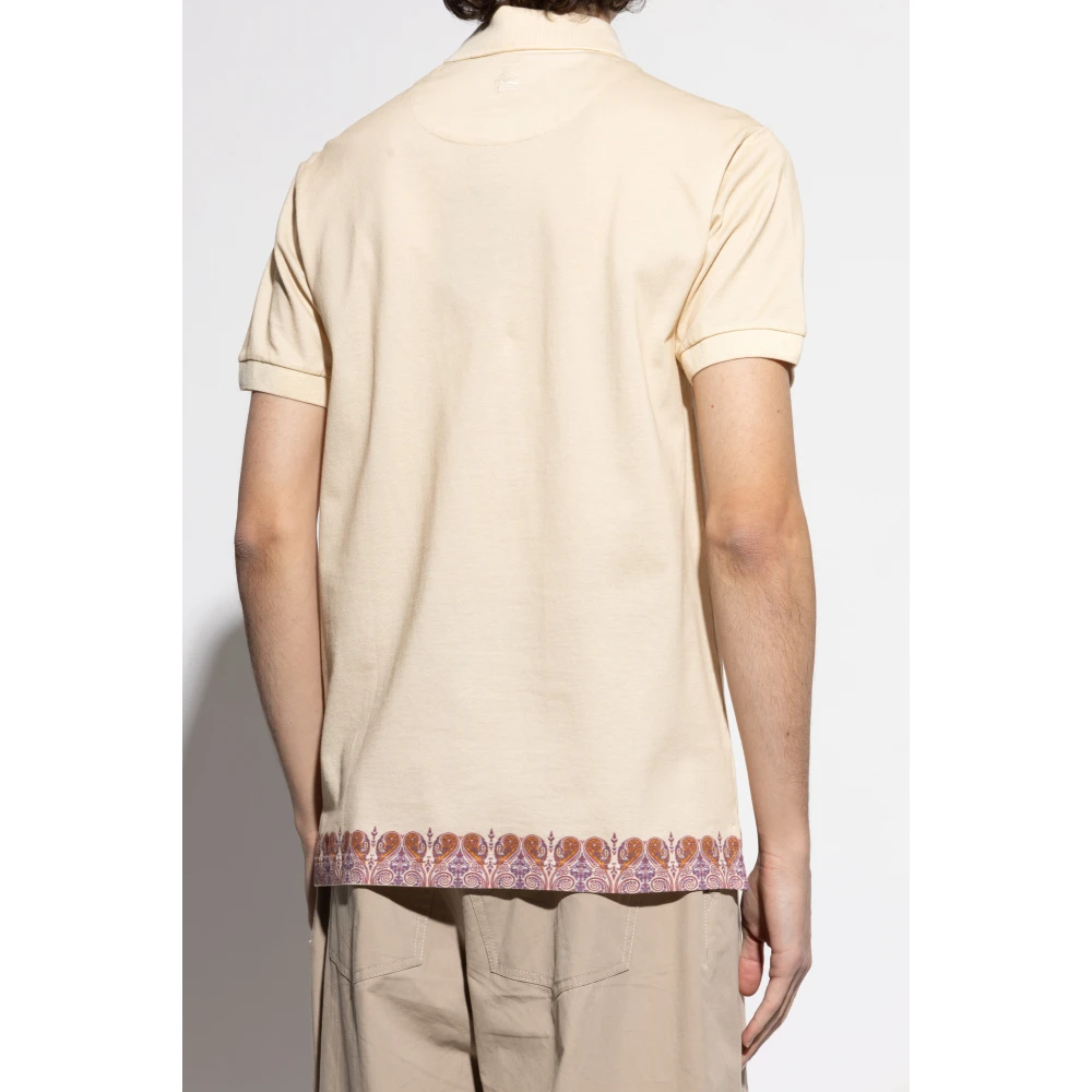 ETRO Polo met logo Beige Heren