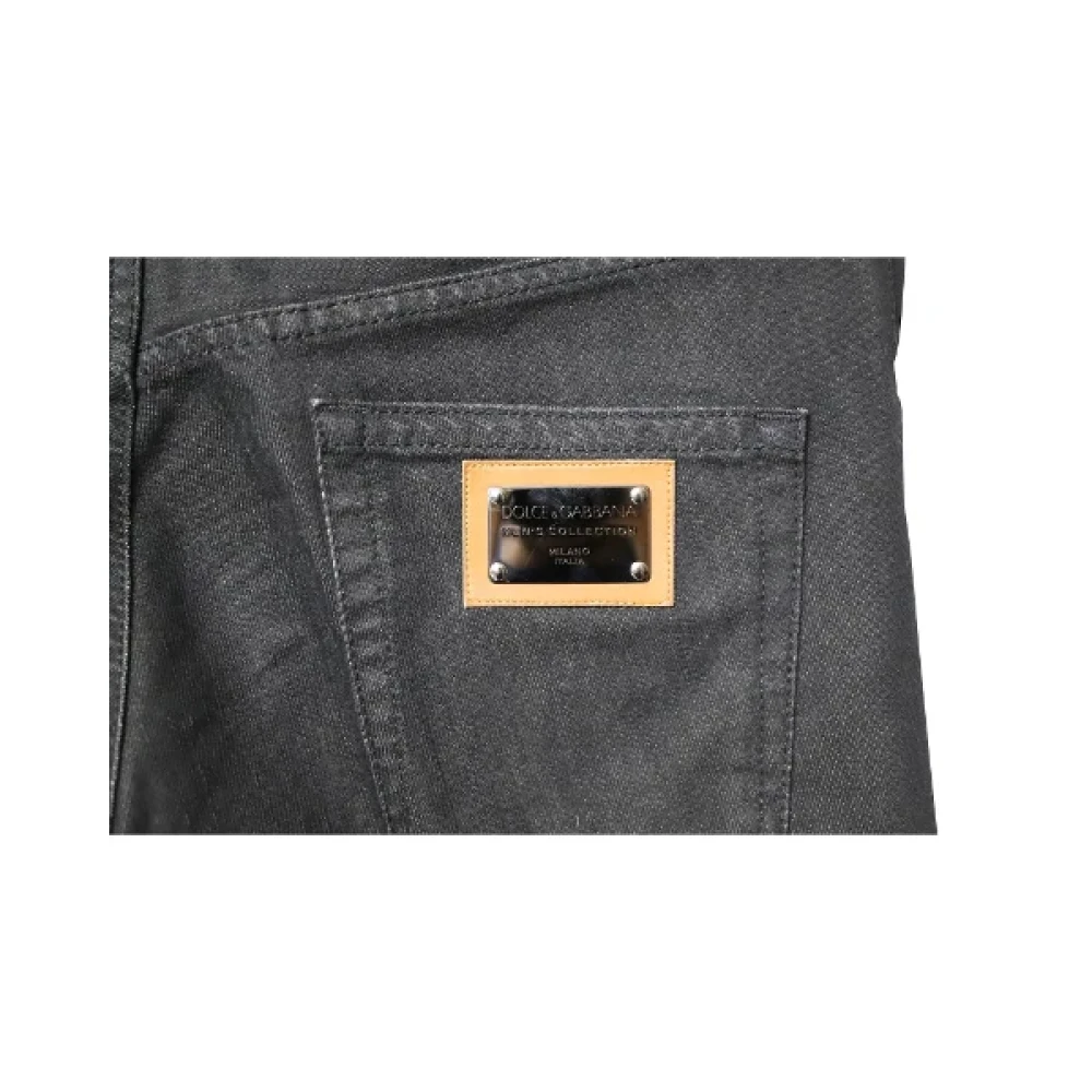 Dolce & Gabbana Pre-owned Cotton jeans Black Heren