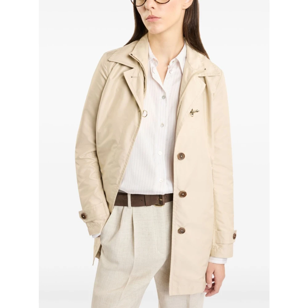 Fay Beige Jas Dames Buitenkleding Beige Dames