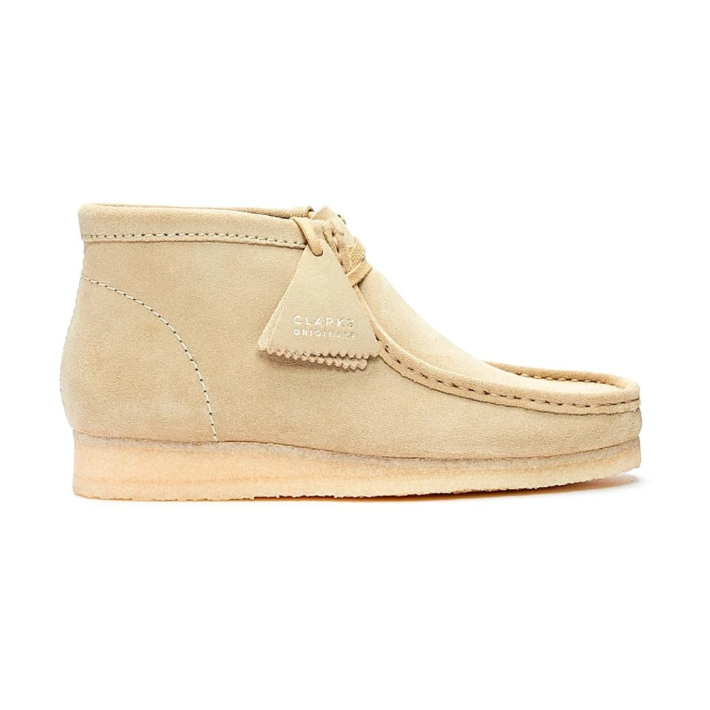 Clarks , Lace-Up Boots, Male, Beige, 10 1/2 Uk, Wallabee Suede