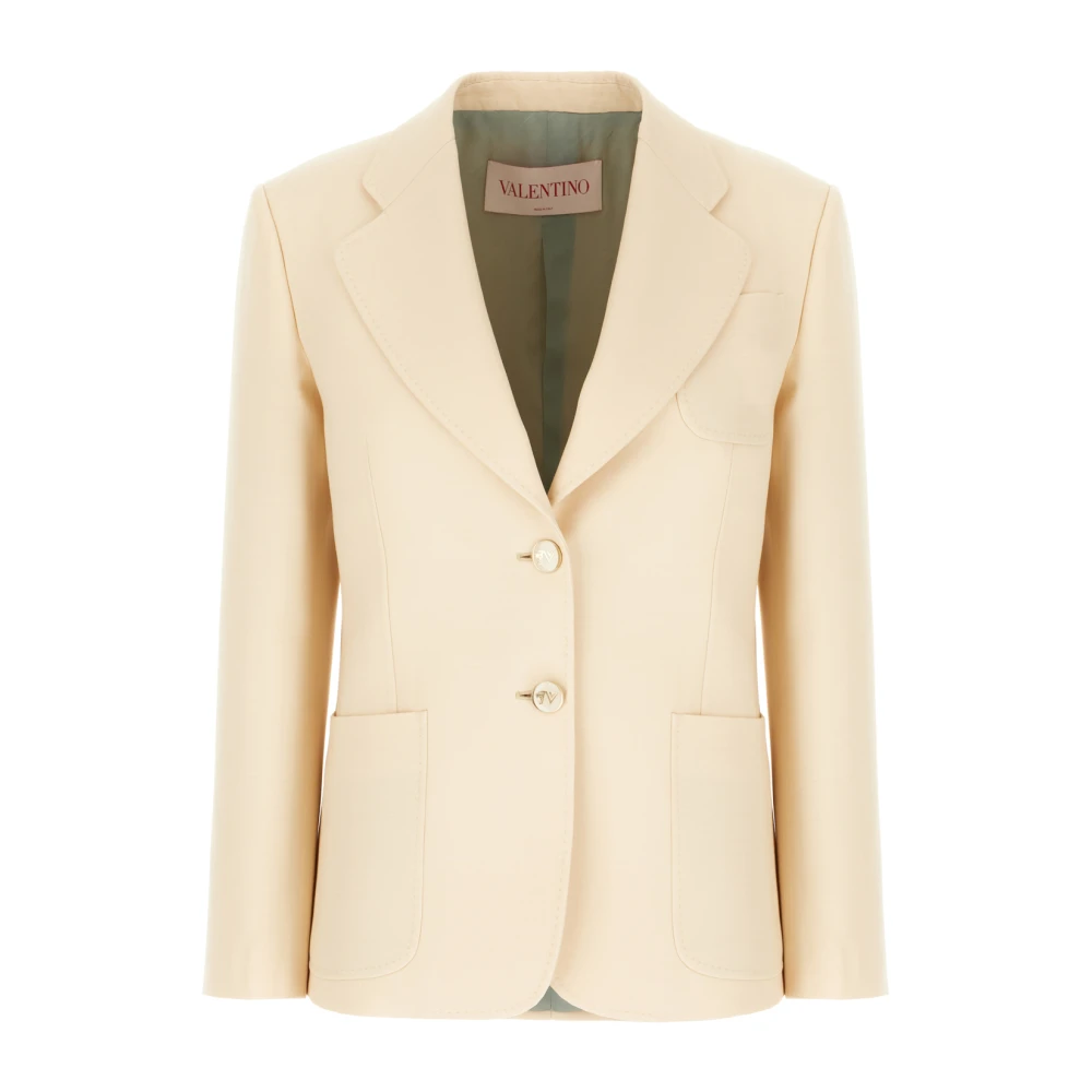 Valentino Garavani Stijlvolle Jassen en Vesten Collectie Beige Dames
