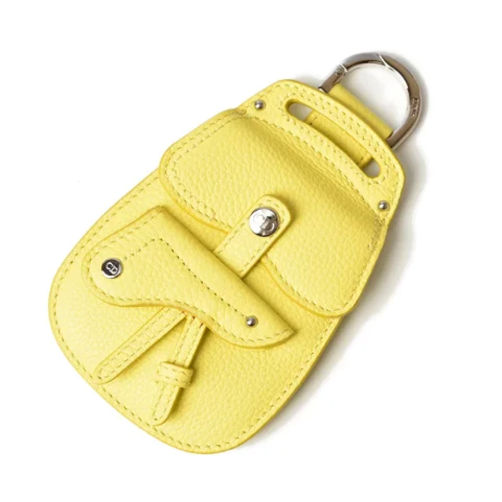 Dior Vintage Pre-owned Leather wallets Yellow Dames