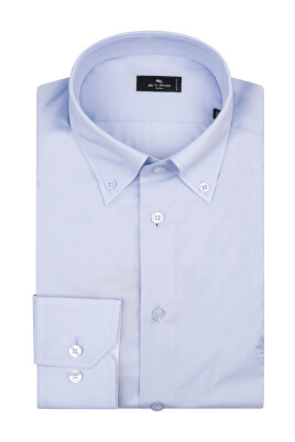 blue-button-down-shirt-with-logo