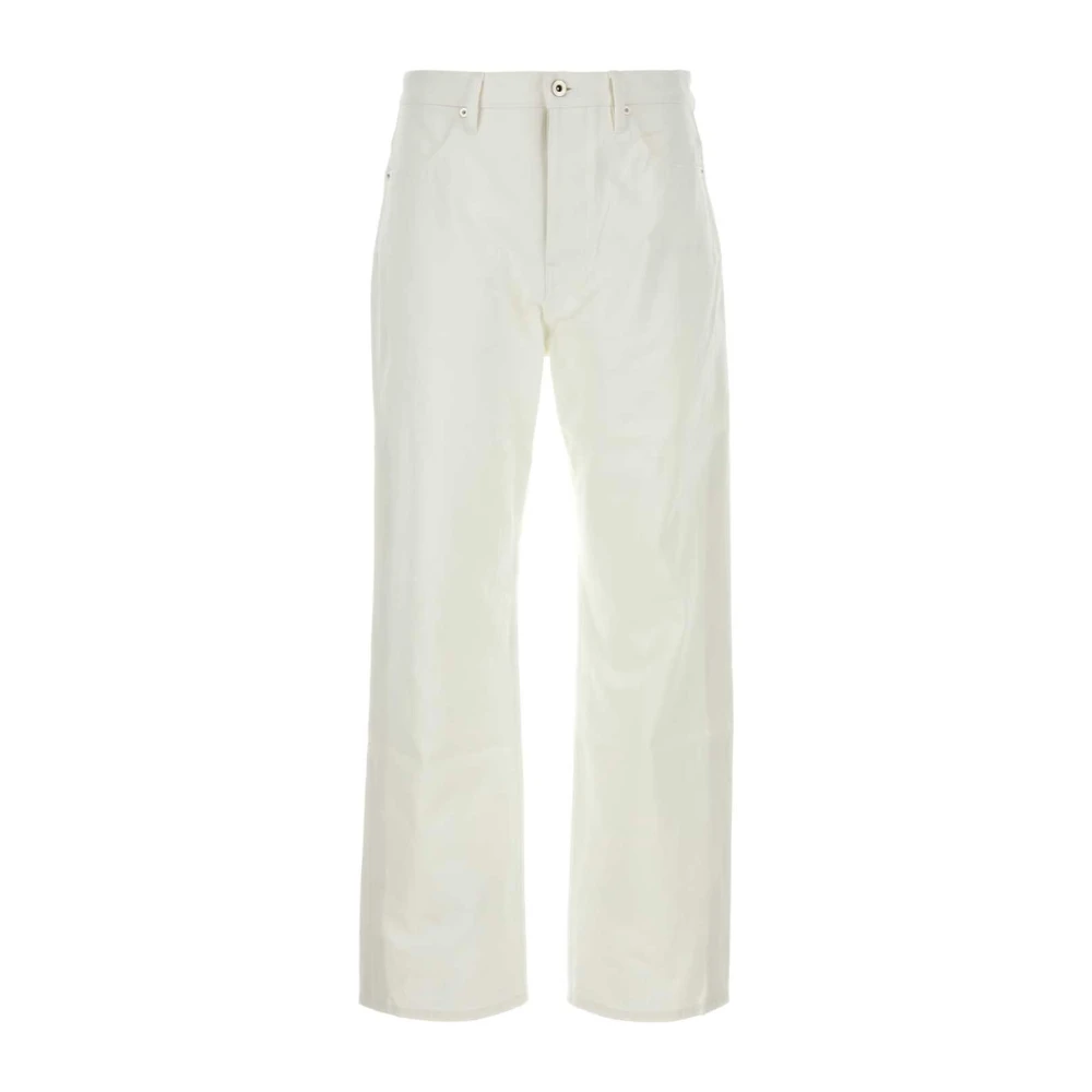 Jil Sander Witte denim jeans Klassieke stijl White Heren