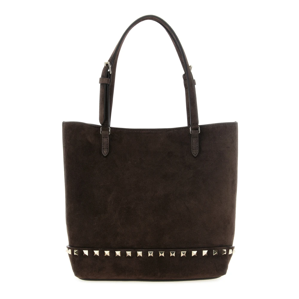 Valentino Garavani Women's Brown Rockstud Bag In Suede - Image 3