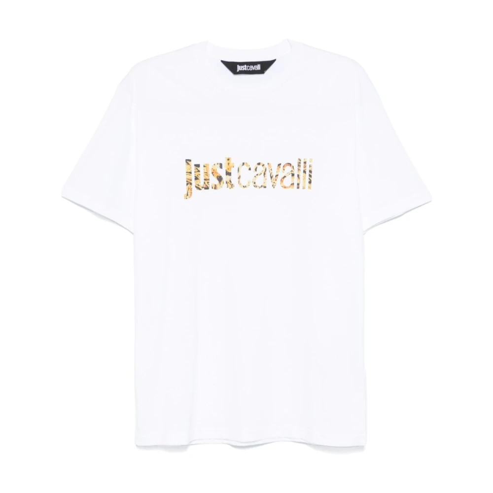 Just Cavalli Wit T-shirt voor mannen Aw24 White Heren