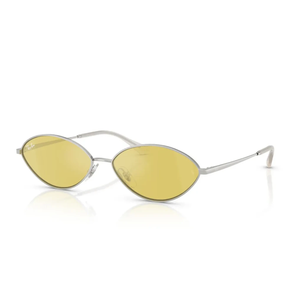 Ray-Ban Unisex Yellow Stylish Sunglasses With Mirrored Lenses