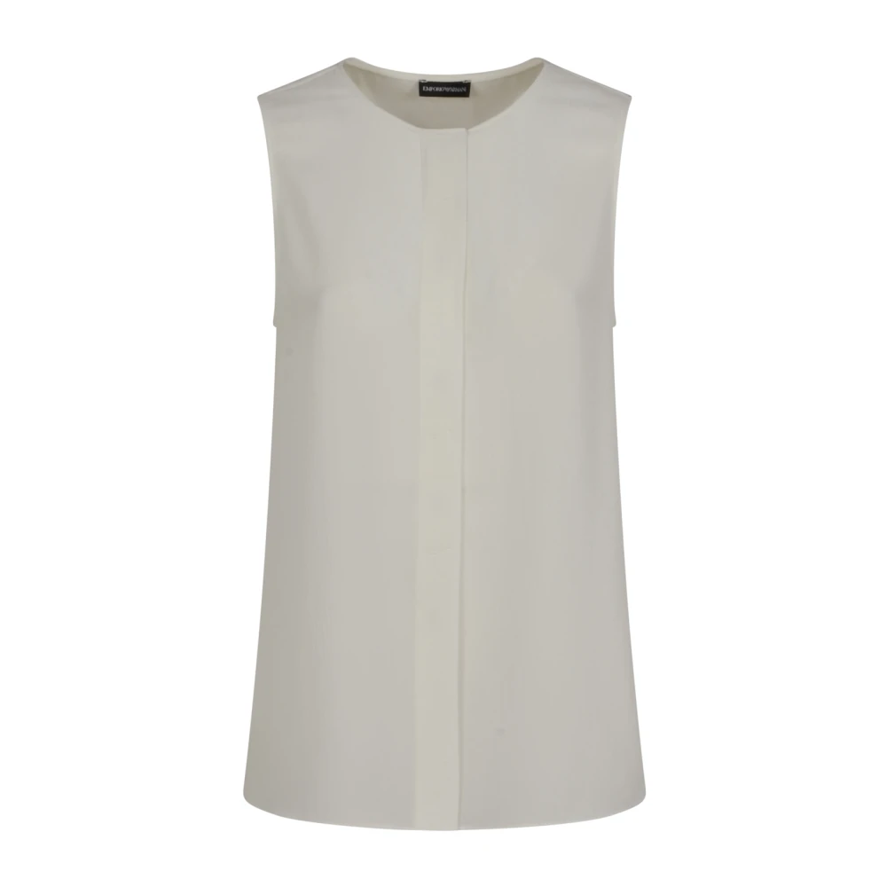 Emporio Armani Donna Beige Top, Xl, New,