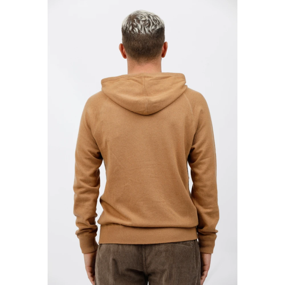 MC2 Saint Barth Geborduurde hoodie Willbur sweatshirt Brown Heren
