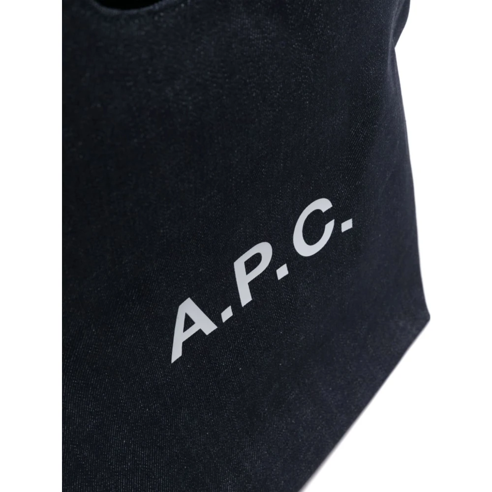 A.p.c. Blauwe Tassen met Grote Handvatten Blue Dames