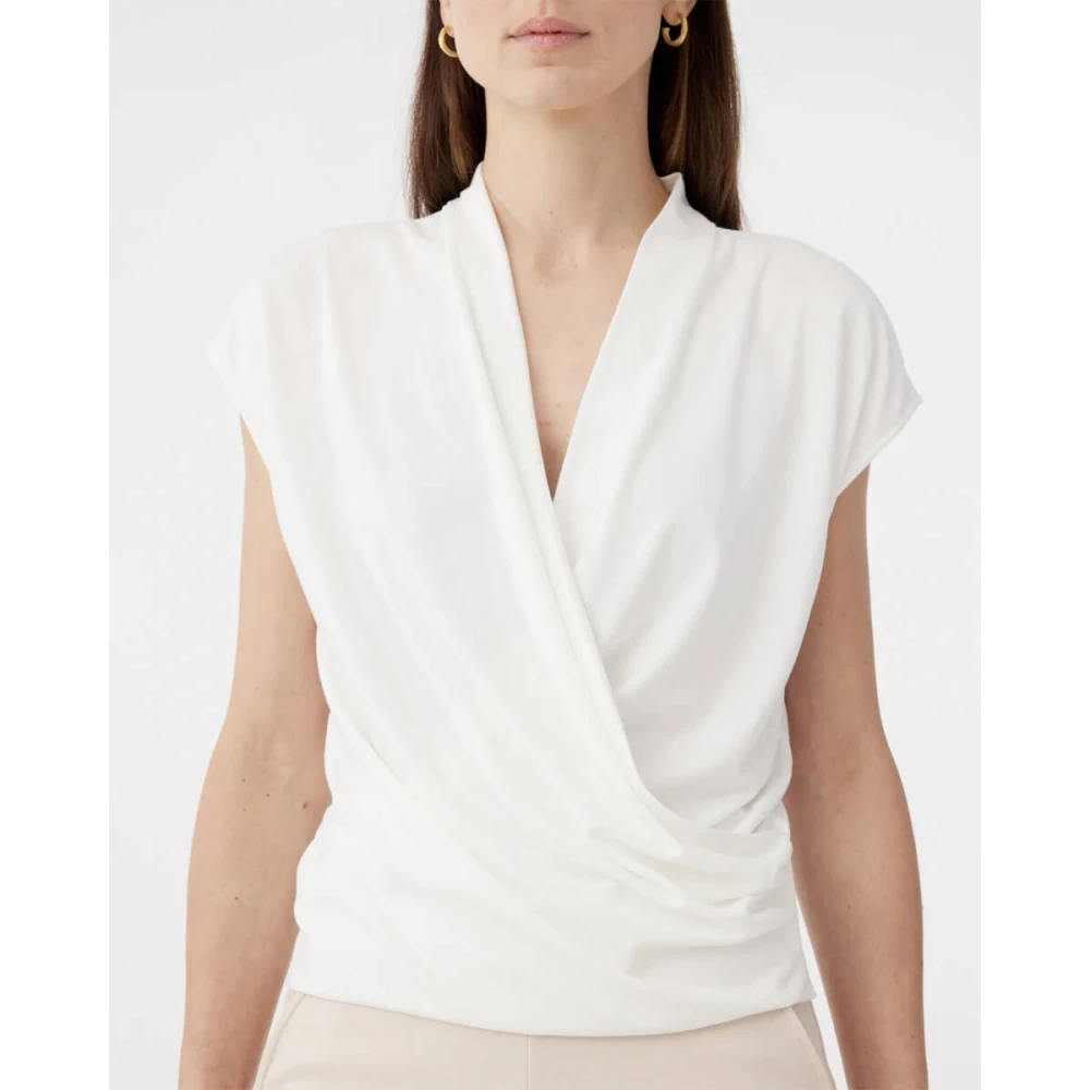 Knit-ted Mouwloze Jet Top White Dames