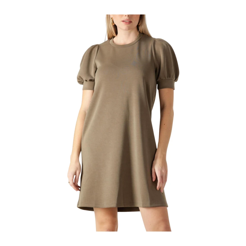 Notre-v Olijfgroene Mini Jurk Florentine Charme Green Dames