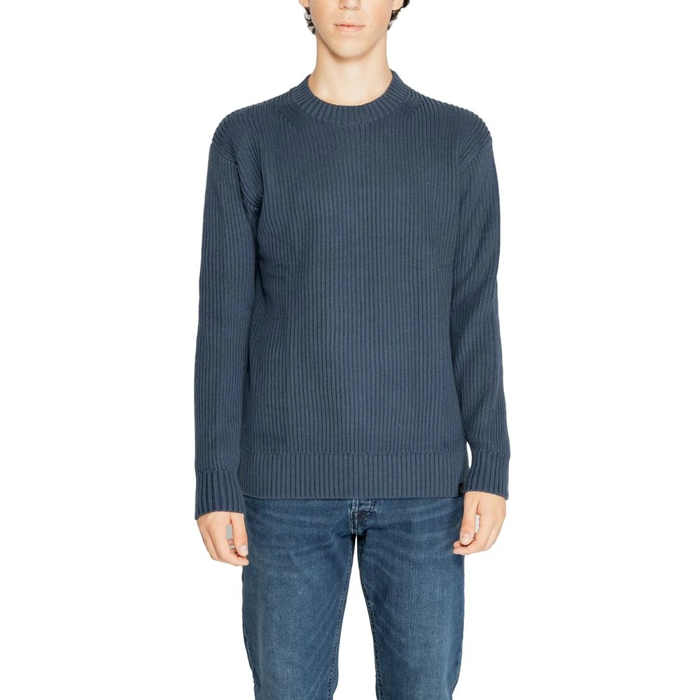 Calvin Klein Jeans Zwarte Katoenen Gebreide Kleding Herfst Winter Collectie Blue Heren
