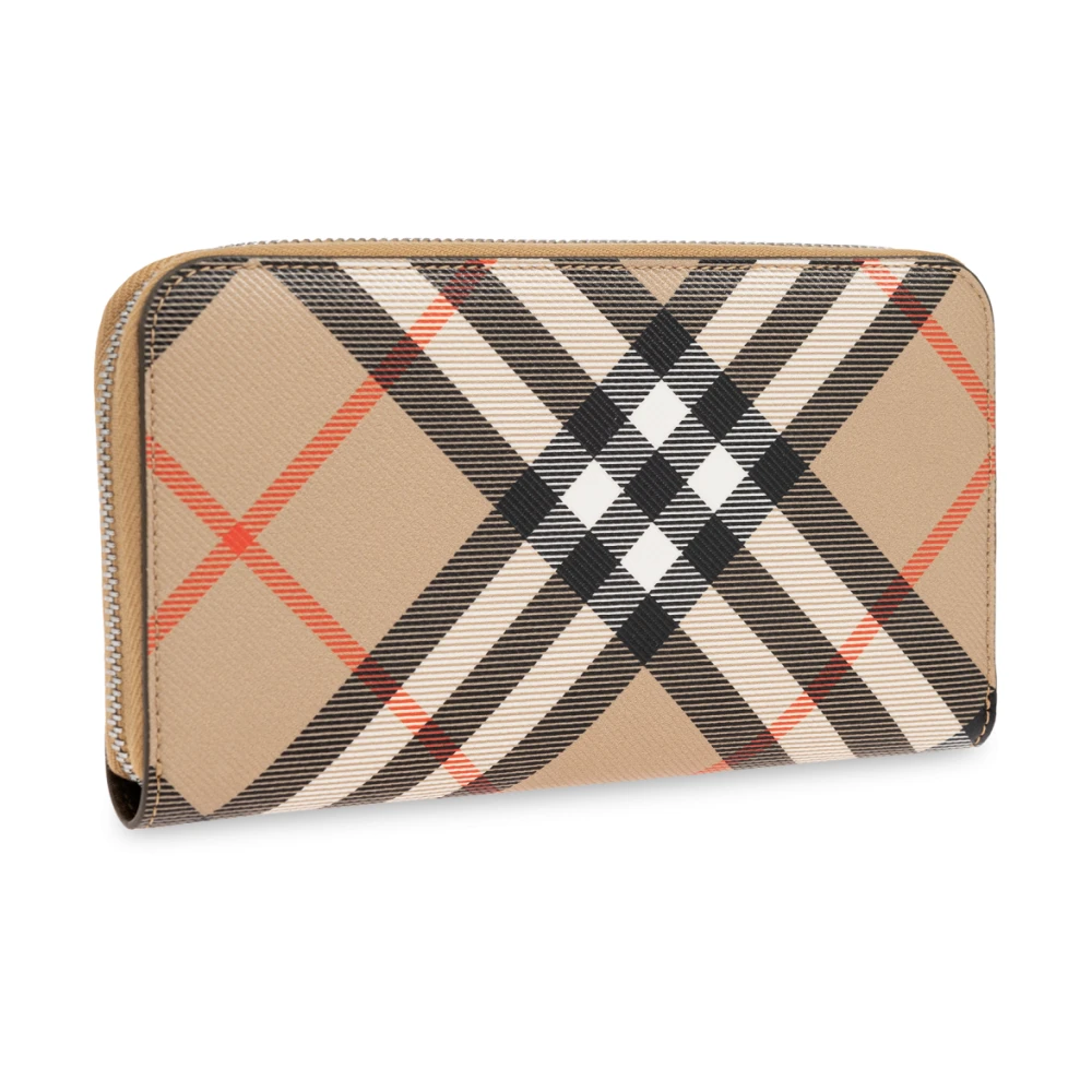 Burberry Portemonnee met ruitpatroon Beige Heren