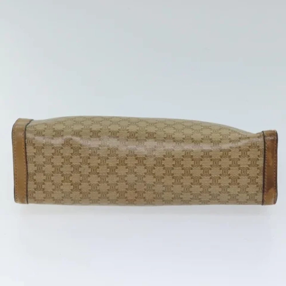 Celine Vintage Pre-owned Canvas clutches Beige Dames