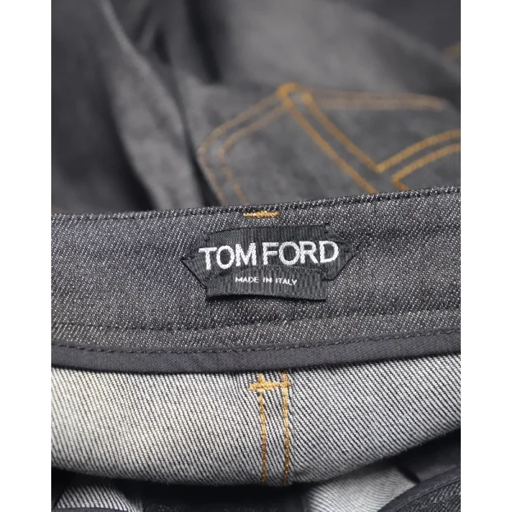 Tom Ford Pre-owned Cotton jeans Gray Dames