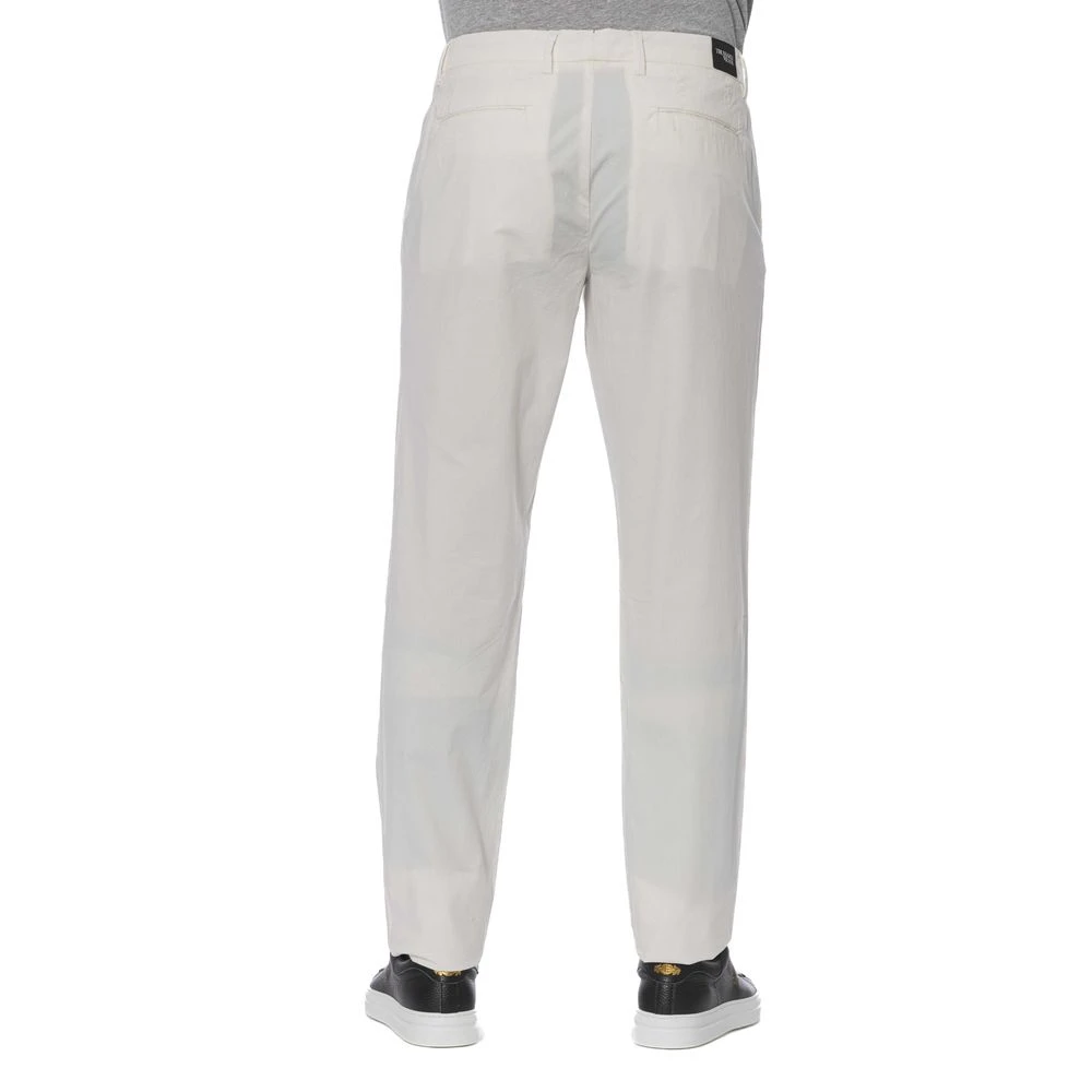 Trussardi Elegante Witte Katoenmix Broek White Heren