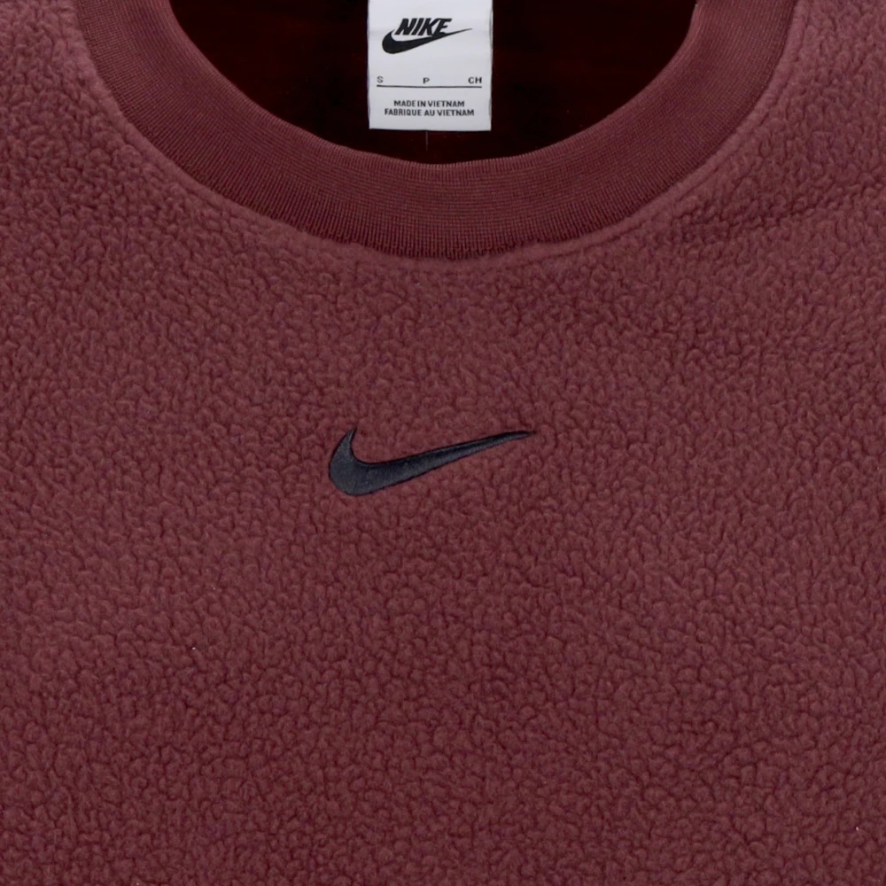 Nike Plush Mod Crop Crewneck Sportkleding Brown Dames