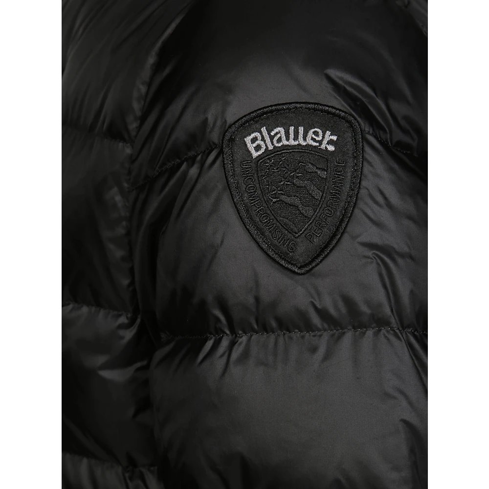 Blauer Hooded Puffer Jacket Black Heren