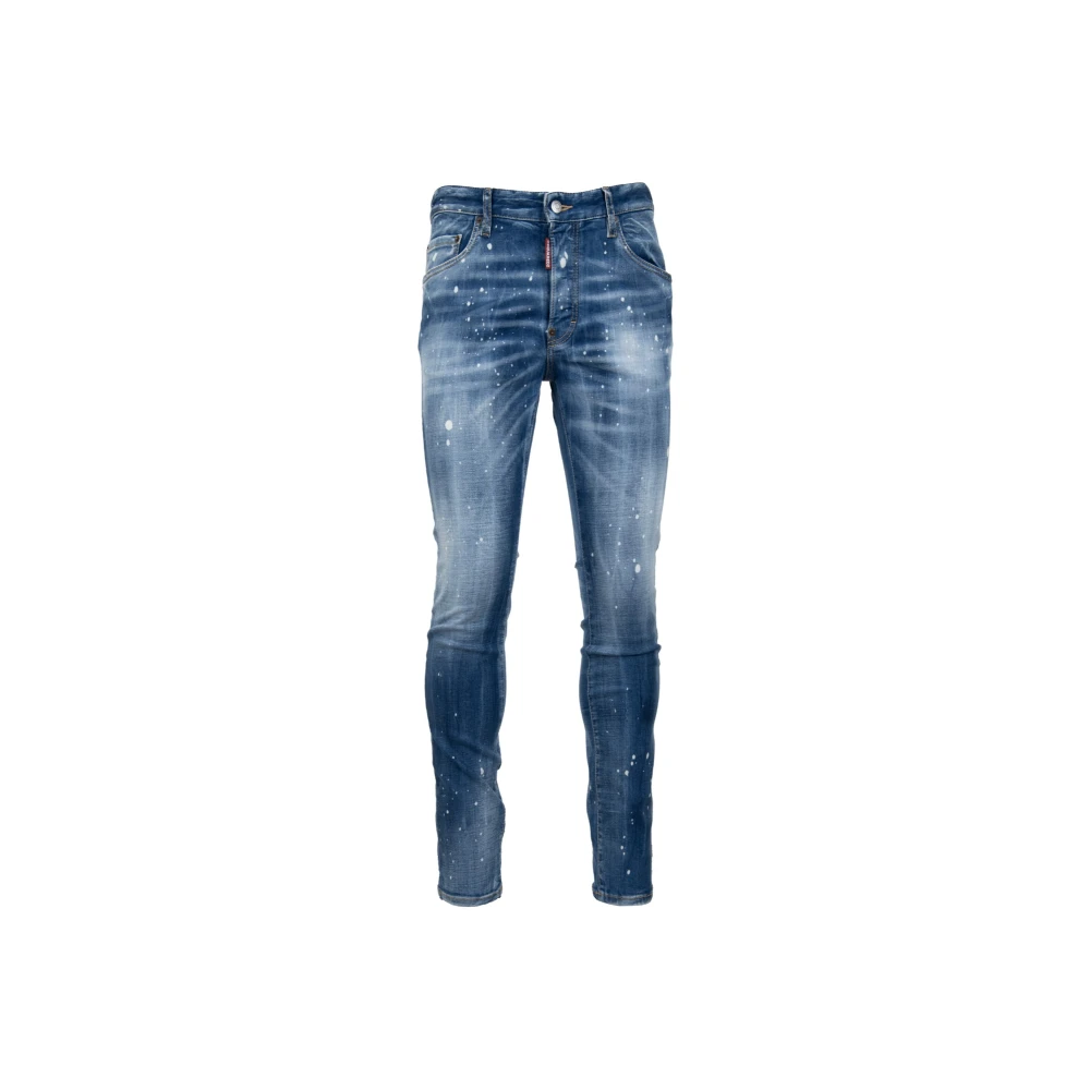 Dsquared2 Men's Blue Skinny Fit Jeans, 2XL, Button Jeans