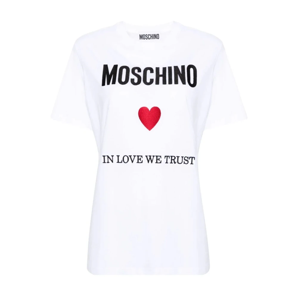 Moschino 2001C Tee Stijlvol en Trendy Shirt White Dames