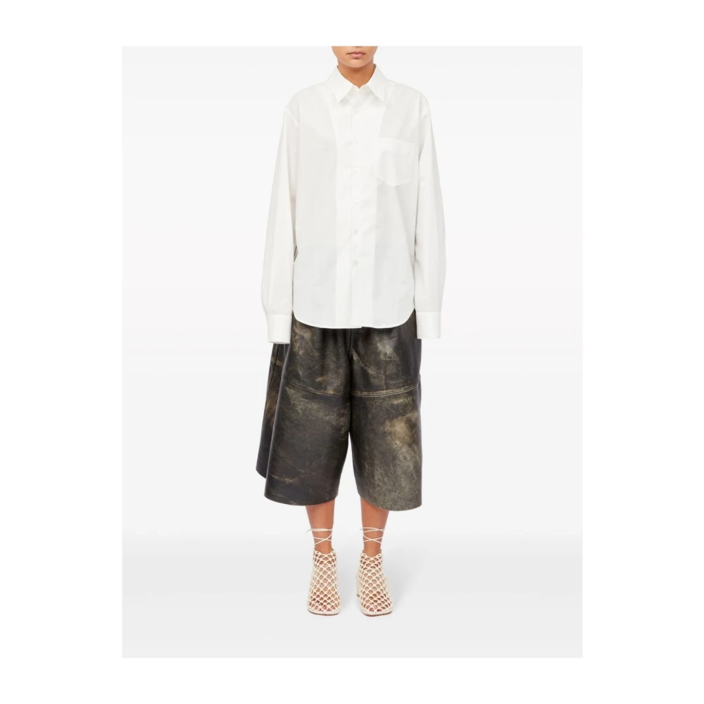 MM6 Maison Margiela Casual Katoenen Overhemd voor Mannen White Dames