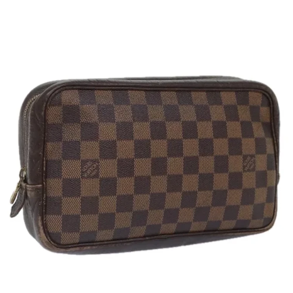 Louis Vuitton Vintage Pre-owned Canvas clutches Brown Dames