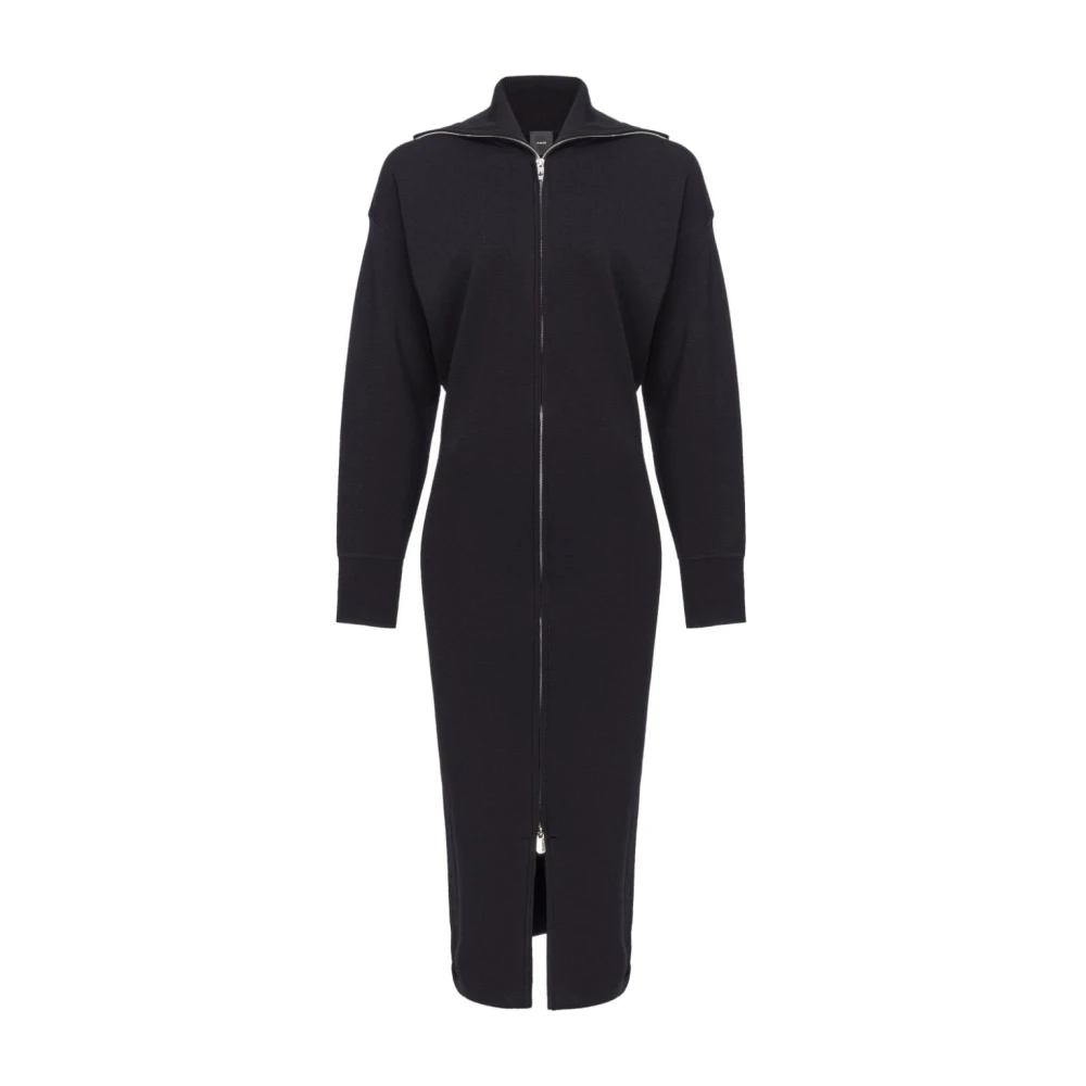 pinko Elegante Zwarte Jurk Black Dames
