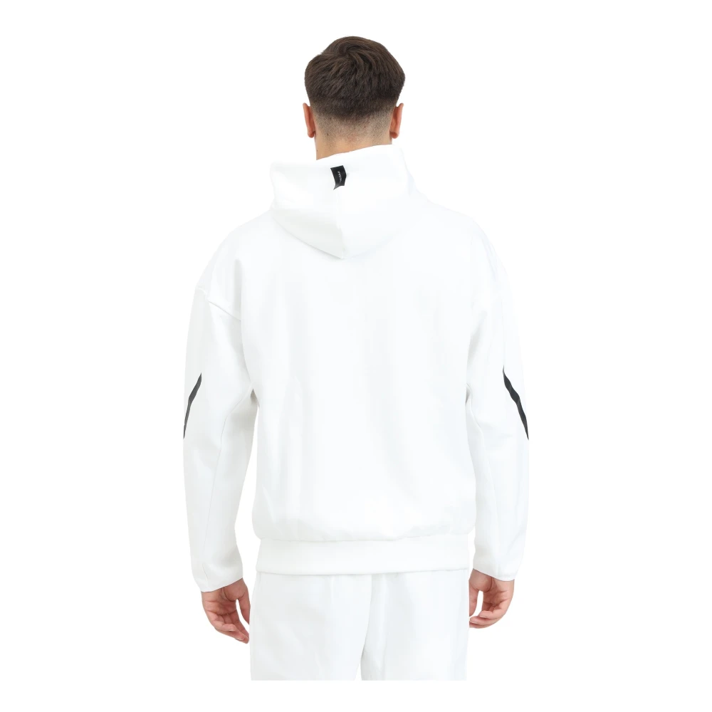 Adidas Witte Zip Sweater Z.n.e. Stijl White Heren