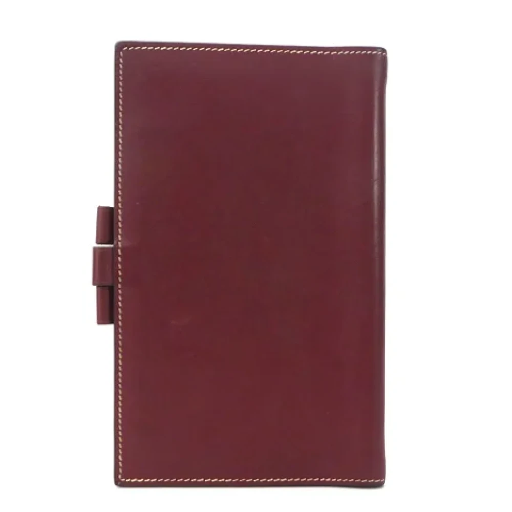 Hermès Vintage Pre-owned Leather home-office Red Dames