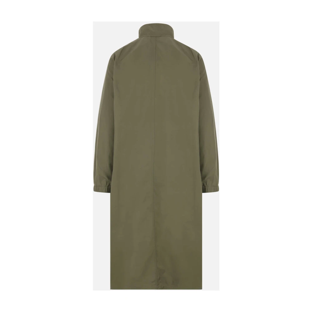 Dries Van Noten Oversize Parka in Groen Nylon Green Heren