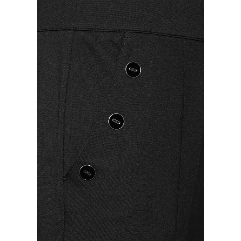 Street One High Waist Straight Leg Casual Broek Black Dames