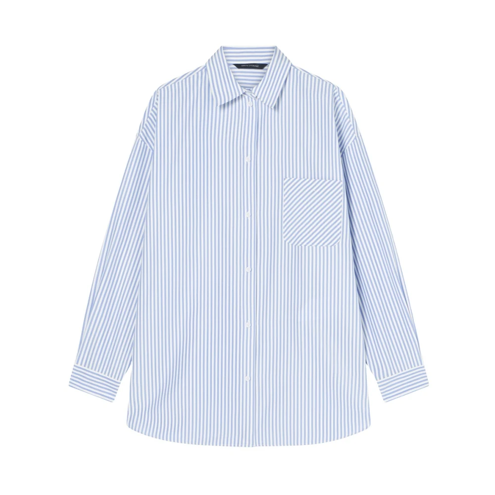 Armani Exchange Damen Blau Blusen & Hemden, Lgröße: