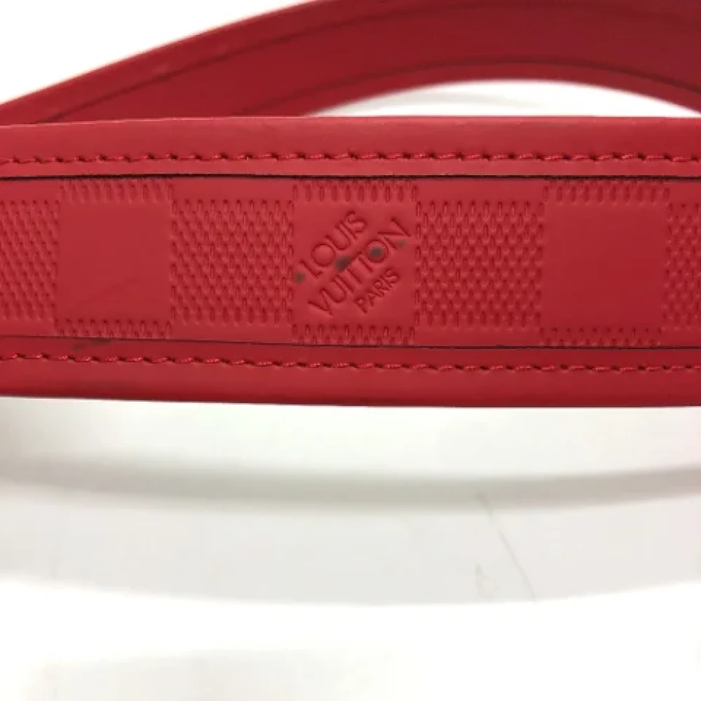 Louis Vuitton Vintage Pre-owned Leather belts Red Dames