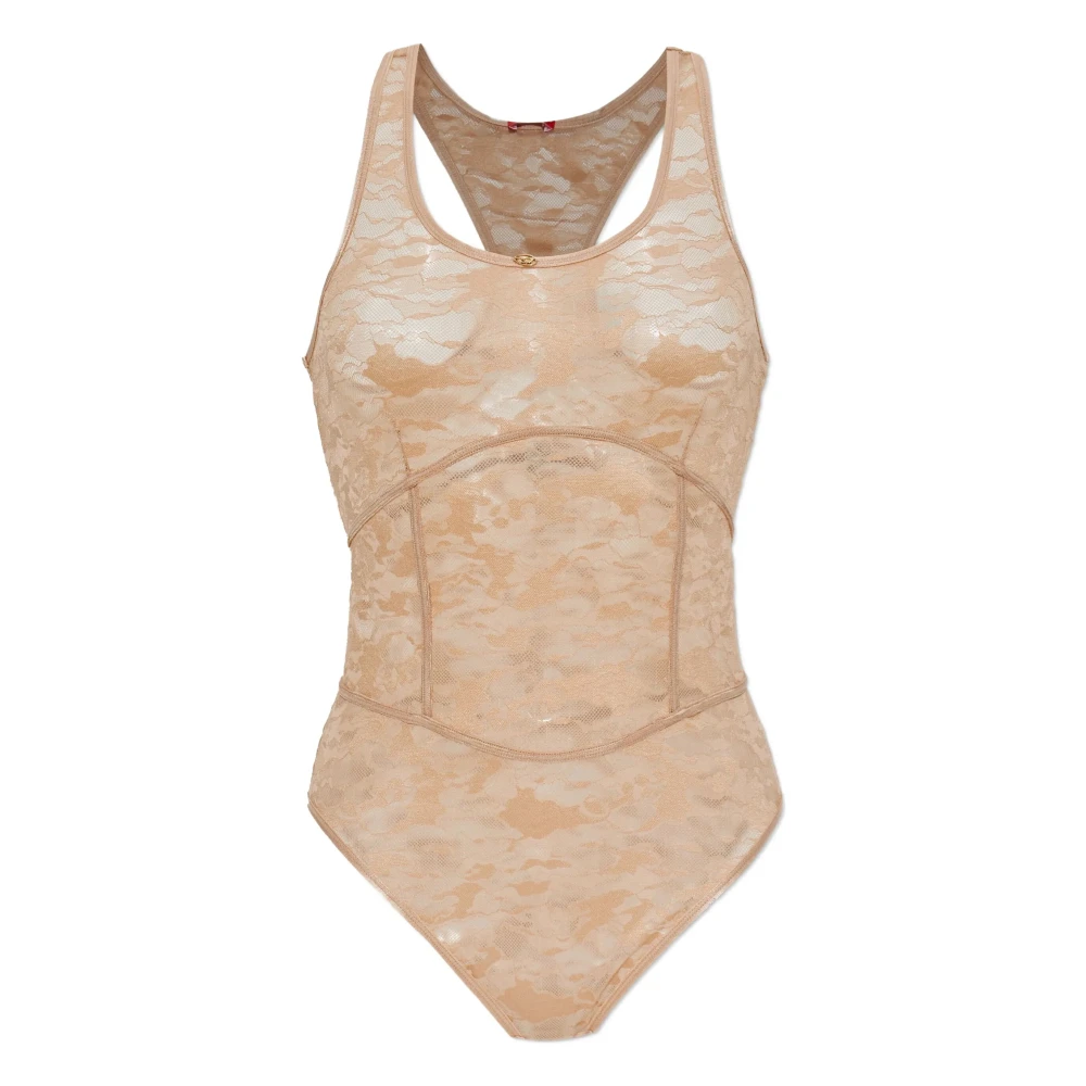 Diesel Ezzy-Utlt Lace Pattern Body - Female - Full-Body - Pink - S - Tops